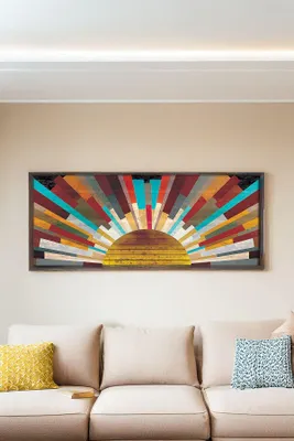 Obrázok produktu pre Wallity, elegantné obrazy z MDF s rámom vyrobeným zo 100% masívneho dreva, 50 x 120 cm