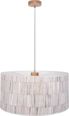 Produktbild von Hängeleuchte, Birkenholz, Tapete mehrfarbig, D 50 cm