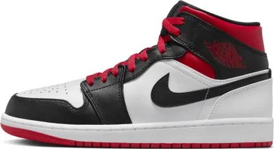 Produktbild von Nike Air Jordan 1 Mid Gym Red Black Toe Sneaker Herren - EU 43
