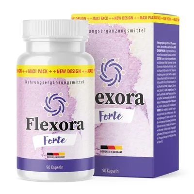 Produktbild von Flexora Forte Kapseln | Reich an Vitaminen & Mineralstoffen | Einfache Anwendung | Inhalt 90 Kapseln