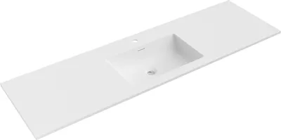 Zdjęcie produktu dla Mexen Otis umywalka wpuszczana w blat 161 x 46,5 cm, biała mat - 25181601