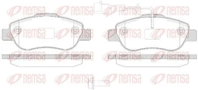 Produktbild von REMSA Bremsbeläge Satz Vorne Bremsklötze für FIAT 500 (312) 1100.21