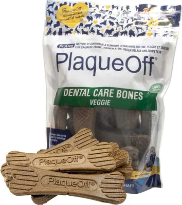 Produktbild von 13Stück 11 cm - Hunde Kauartikel PlaqueOff® Dental Care Bones