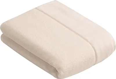 Produktbild von Vossen Duschtuch Pure Vegan Life Farbe ivory Größe 67x140 cm