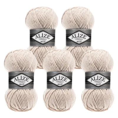 Produktbild von 500g Strickgarn Strickwolle Alize Superlana Maxi 25% Wolle, Farbwahl