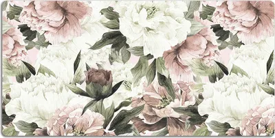 Produktbild von Schreibtischmatte Tischunterlage 120x60 cm Mauspad - Weinleseblumenstrauß von Rosa