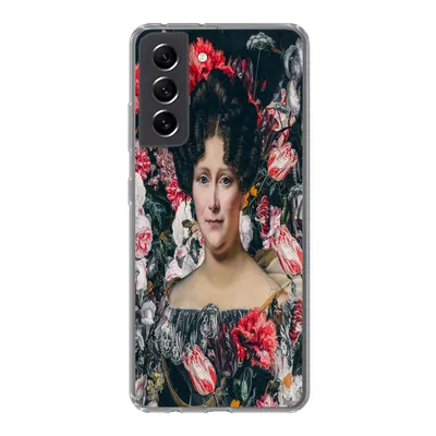Produktbild von MuchoWow® Handyhülle Schutzhülle Hülle für Samsung Galaxy S21 FE Malerei - Blumen - Dubois Drahonet Silikon Softcase Handy Hülle - Mobiltelefonhülle