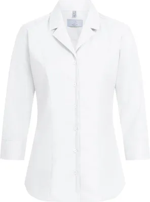 Produktbild von Greiff Corporate BASIC Damen Bluse 3/4 Kent Regular-Fit Weiß 50