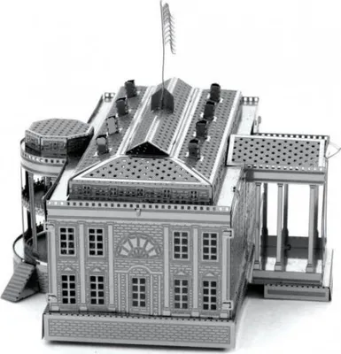 Zdjęcie produktu dla Metal Earth White House, Zestaw do budowania, Metal
