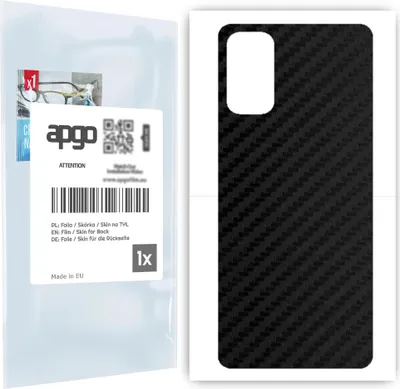 Produktbild von apgo Rückseite Schutzfolie für Realme 7 Pro -  Hinten Schutzfolie Carbon, Rückseite Folie schützt vor Kratzern und Fingerabdrücken