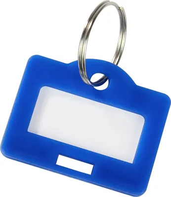 Produktbild von Schlüsselanhänger, HMF 1800, 2,9 x 2,5 x 0,26 cm blau