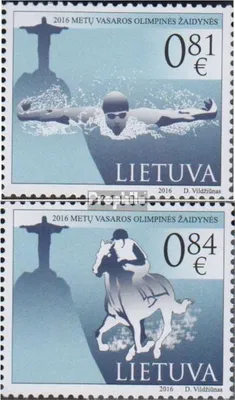 Produktbild von Briefmarken Litauen 2016 Mi 1222-1223 (kompl.Ausg.) postfrisch Olympische Sommerspiele