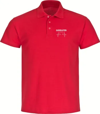 Produktbild von multifanshop Poloshirt - Kaiserslautern - Herzschlag, rot, Größe L