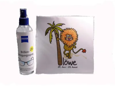Produktbild von Mikrofasertuch "Sternzeichen Löwe" Größe 18,5*18,5 cm von La Kelnet