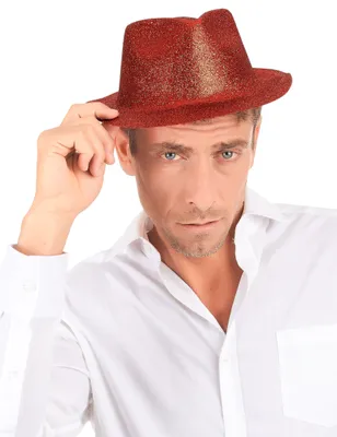 Immagine prodotto di Cappellino da festa glitterato rosso - taglia unica