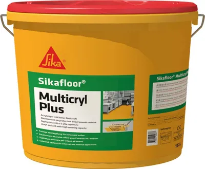 Produktbild von Sika Sikafloor Multicryl Plus 1-komponentiger Versiegler Innen & Außen Kieselgrau 5 L