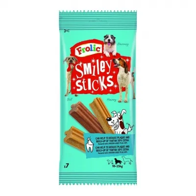Imagen del producto de Snack para perros Frolic, 175 gramos (paquete de 10 unidades)
