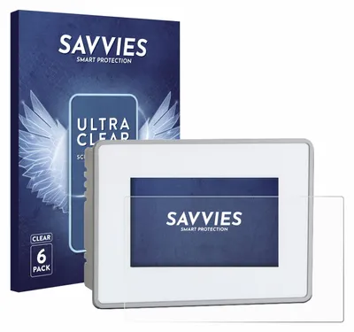 Produktbild von 6x Für BUCHER automation JetView 1004 Schutzfolie Savvies Displayschutz Display Schutz Folie Klar Transparent