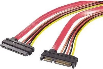 Produktbild von Renkforce Festplatten, Strom Verlängerungskabel [1x SATA-Kombi-Stecker 7+15pol. - 1x SATA-Kombi-Buchse 7+15pol.] 0.50 m