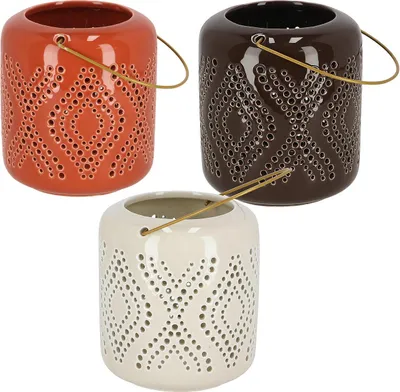 Produktbild von ESSCHERT DESIGN Windlicht "Desert Dream", hellgrau, L