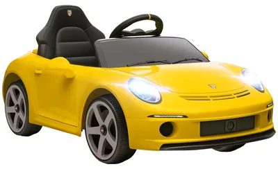 Obrázok produktu pre Elektrické detské auto RUF GT s diaľkovým ovládaním | Farba: Žltá | Rozmery: 65,5 x 108 x 47 cm