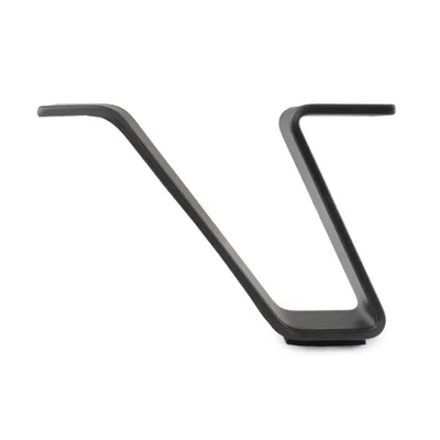 Image de Pied de meuble métal 120 mm noir mat - pied de canapé moderne, pied de table, pied d'armoire [1 pièce]