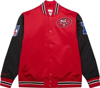 Produktbild von Mitchell & Ness NFL Primetime Heavyweight Satin Jacke Vintage Logo San Francisco 49ers L