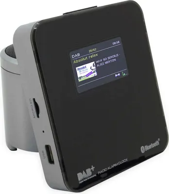 Produktbild von Soundmaster UR260SI, Uhr, DAB+, FM, UKW, 4 W, LCD, 6,1 cm (2.4"), 3,5 mm