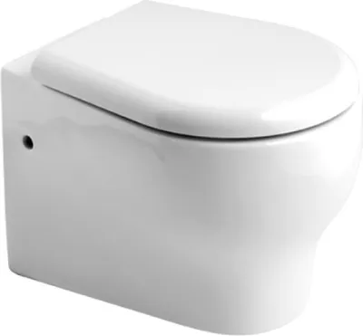 Immagine prodotto di Wc sospeso con brida in Vetroceramica bianco | Soave