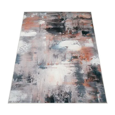 Produktbild von Teppich Wohnzimmer Schlafzimmer Flachgewebe Modern Abstrakt Vintage Waschbar Grösse 200 cm Rund