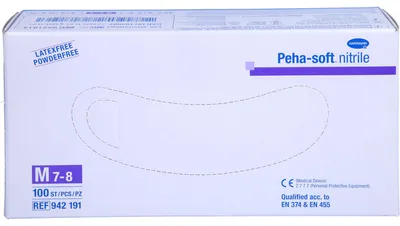 Produktbild von Peha-soft nitrile Untersuch.handsch. M unst.pudfr., 100 St HAS