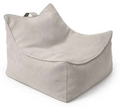Produktbild von MeowBaby Slimcord Sitzsack für Kinder, Cord, 70x60x50 cm, grau