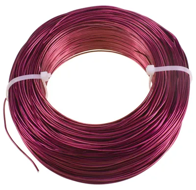 Produktbild von 120m Aluminiumdraht Ø 1mm Aludraht Basteldraht Dekodraht Schmuckdraht pink