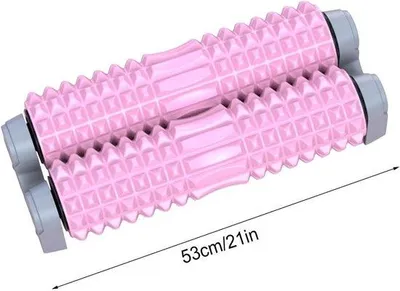 Produktbild von Schaumstoffrolle – Massagerolle, Muskelrolle – Muskelregeneration – 3D-Drucksimulation – 53 cm – Schwarz