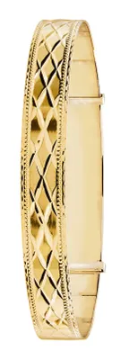Produktbild von Eleganter 9 Karat (375) Gold Damen - Erweiterbar Armreif - 8mm, 8 Gramm; TRS20540