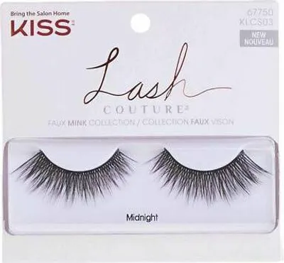Produktbild von KISS | Künstliche Wimpern - Midnight Kiss - Schwarz - Sehr lang, dicht - Ideal für dramatische Looks