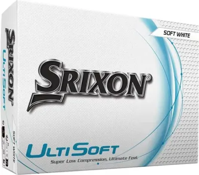 Image de Srixon Ultisoft White Standard Offer 12 Balles de Golf