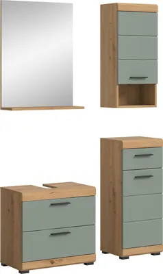 Produktbild von xonox.home Badkombination Scout Artisan Eiche Nachbildung B/H/T: 112x191x37cm