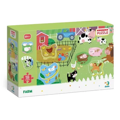 Obrázok produktu pre Detské puzzle 18 dielikov - Farma