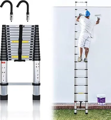 Produktbild von Teleskopladder Aluminium silber ausklappbar