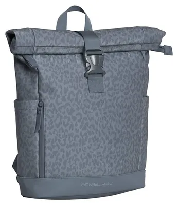 Produktbild von DANIEL RAY DRS25.1687 PolyurethanRubber leopard print backpack L Goodhouse 11 soft blue