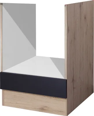 Produktbild von Herdumbauschrank ohne Arbeitsplatte - 60 cm breit - Anthrazit San Remo Eiche – Lino