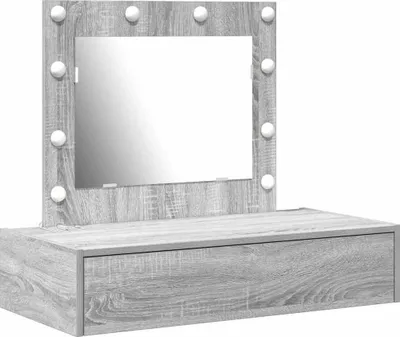 Immagine prodotto di vidaXL Tavolino da toilette con cassetti grigio 83 x 40 x 70 cm materiale a base di legno