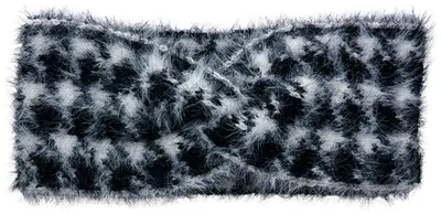 Produktbild von Clayre & Eef Stirnband Frauen 10x22 cm Schwarz Weiß Synthetisch