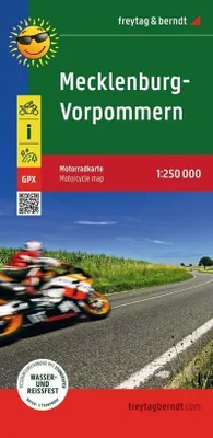 Produktbild von Mecklenburg-Vorpommern, Motorradkarte 1:250.000, freytag & berndt