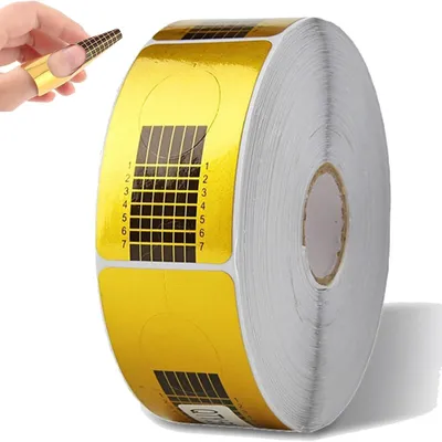 Imagen del producto de Solidchoice - 500 plantillas autoadhesivas para uñas de gel