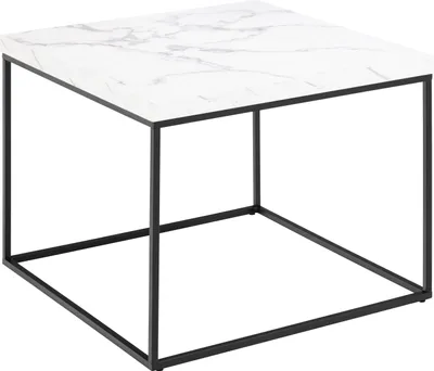 Immagine prodotto di Tavolino da caffè Barossa da 60 cm con decorazioni in marmo bianco.