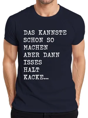 Immagine prodotto di Si può fare così, ma è una schifezza dire umorismo sfacciato T-shirt da uomo, Navy, L