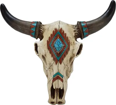 Produktbild von Verzierter Western Bisonschädel 32cm