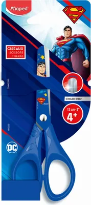 Produktbild von Maped Bastelschere SUPERMAN rund 130 mm blau